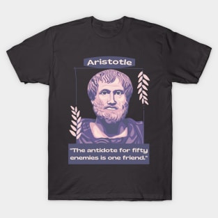 Aristotle Portrait and Quote T-Shirt